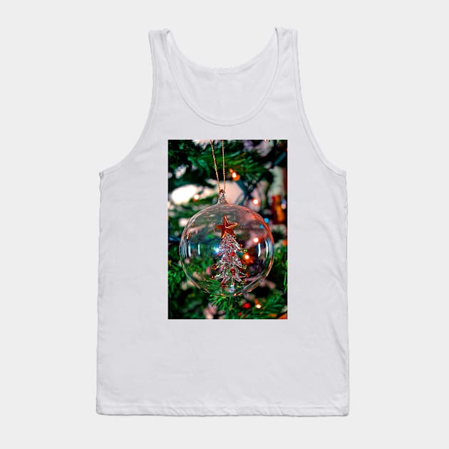 Christmas Tree Bauble Decoration Tank Top by AndyEvansPhotos